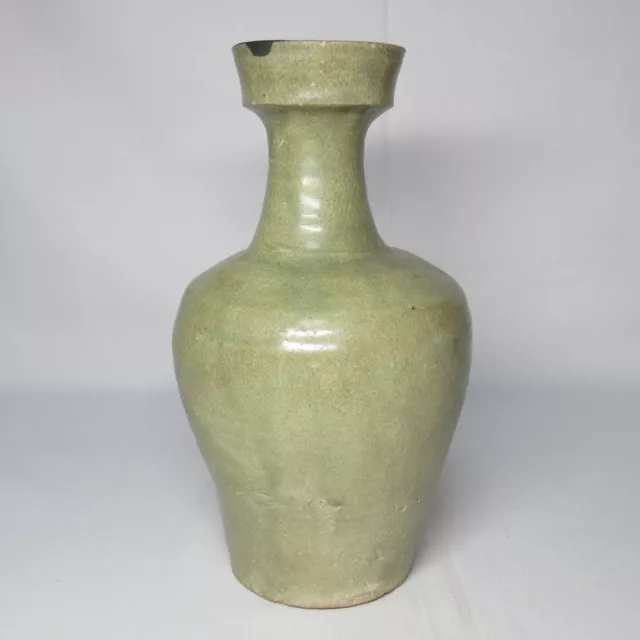 G1878: Real old Korean pottery vase of Goryeo dynasty with appropriate glaze