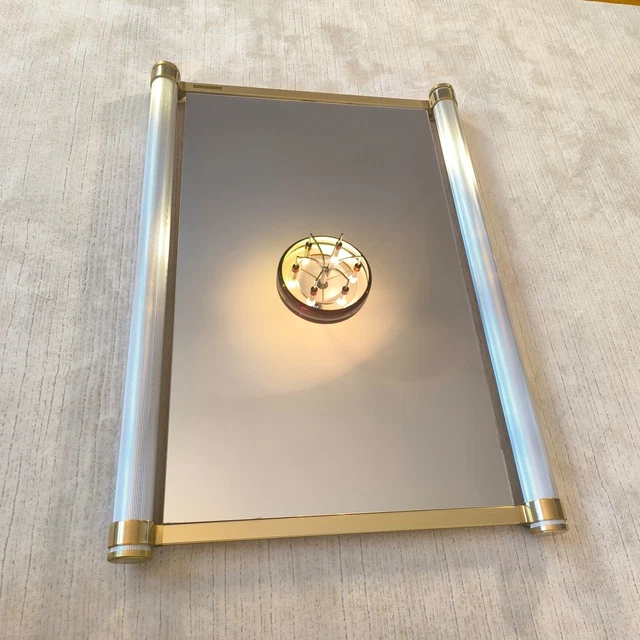 Paire D'Appliques Pierre Vandel 1970 - Moderniste Memphis - Alu & Perspex