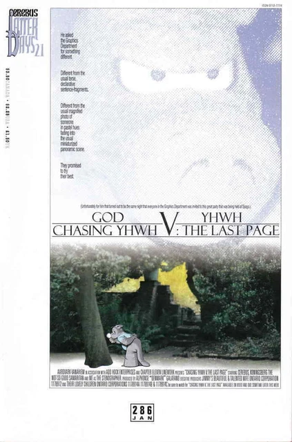 Cerebus The Aardvark #286 Aardvark-Vanaheim Comics January Jan 2003 (VFNM)