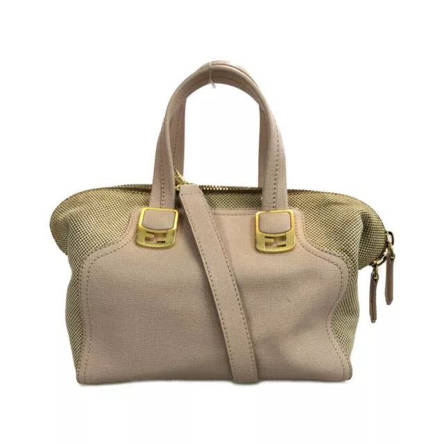 Fendi 2 way handbag shoulder bag 8BL 117 women's Pink