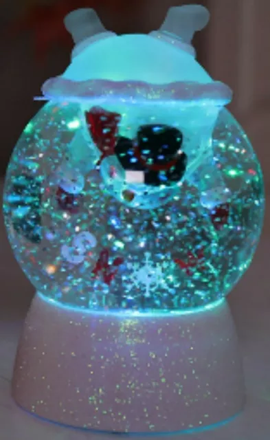 Christmas LED Water Snowman Motion Glitter Globe Xmas Decoration 1622