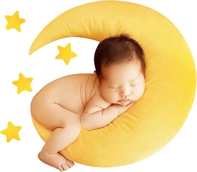 Tee-Mo Newborn Photography Posing Pillow Crescent Moon Pillow Star Pillows Posin