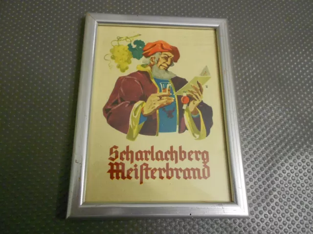 Scharlachberg alte Reklame im Bilderrahmen (209) Ludwig Hohlwein