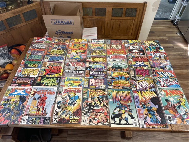 MARVEL COMICS LOT 55 books x-men Wolverine new mutants x factor alpha flight see