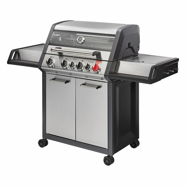Gasgrill Enders MONROE PRO 4 SIK TURBO Gas Grill mit 4 Seitenbrenner Edelstahl