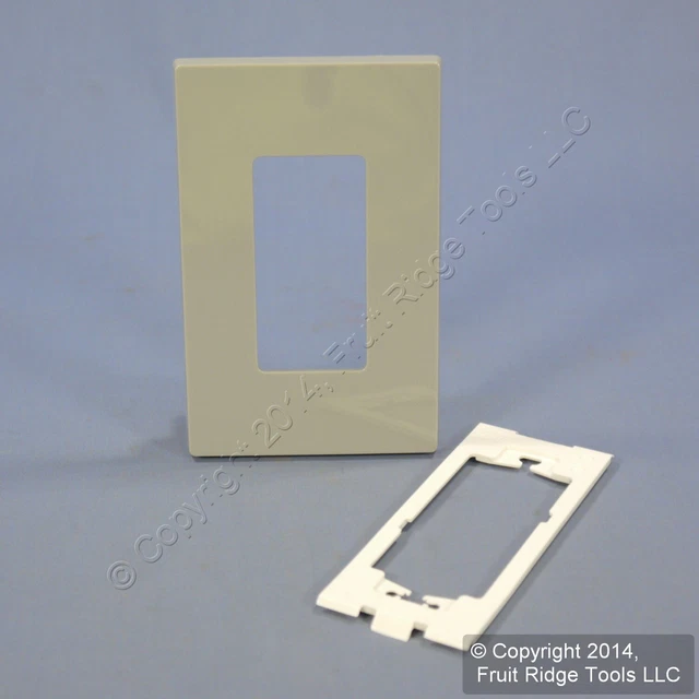 New Leviton Gray Midway Size Decora Screwless Wallplate Cover GFCI GFI SJ26-SGY