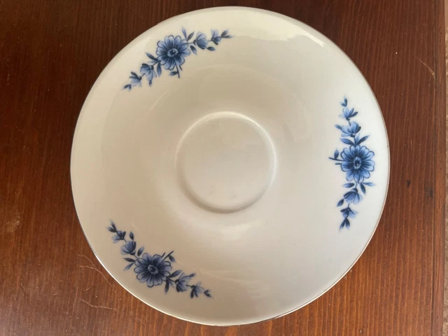 Eschenbach Bavaria China Blue Danish Pattern Saucers
