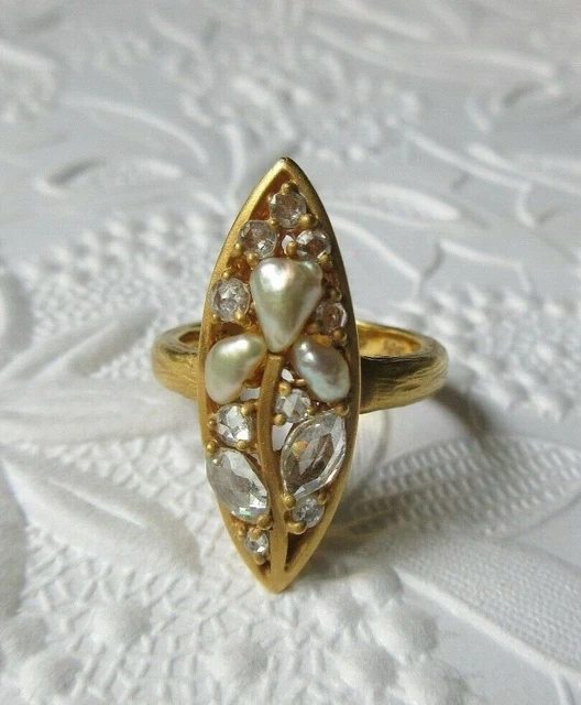 Tiffany & co Iridesse 22k rose diamond keshi pearl Iris Flower ring Anthony Nak Tiffany & co Iridesse 22k rose diamond keshi pearl Iris Flower ring Anthony Nak