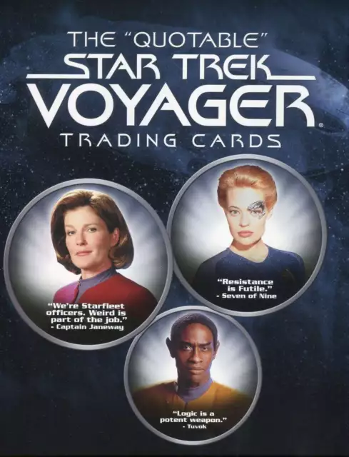 Star Trek Voyager The Quotable Star Trek Voyager Card Album with Promo Card P3