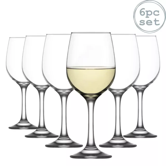 6x Fame White Wine Glasses Classic Stemware Goblets 300ml