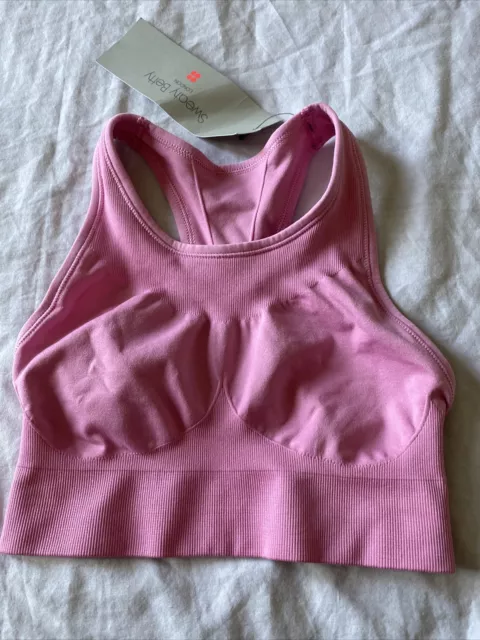 Sweaty Betty, Intimates & Sleepwear, Sweaty Betty Stamina Longline Sports  Bra Calypso Pink Size Small