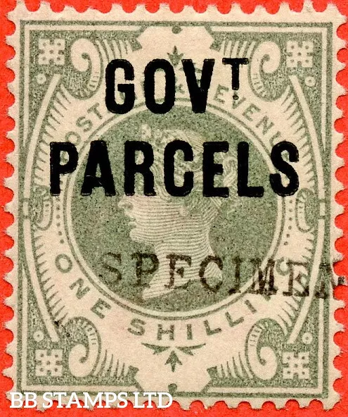 SG. O68s. L29 s. 1/- Dull Green. " Govt. Parcels ". A fine UNMOUNTED MINT B69922
