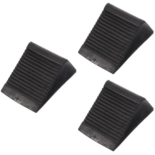 3pcs Gummi -Auto -Rampenanhänger tragbare Räder Stopper -Radschock für