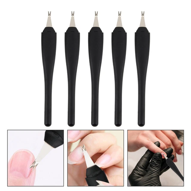 Poussoir à cuticules inox Dissolvant de peau morte pour ongles
