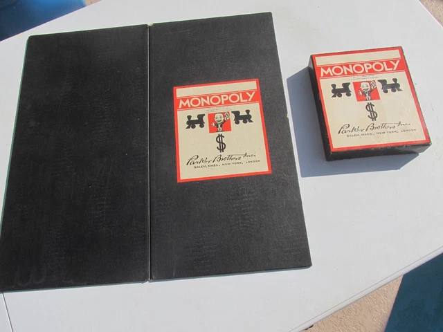 Jeu Monopoly Parker Brothers 1935 Pré-brevet Post Darrow Super RARE Occasion