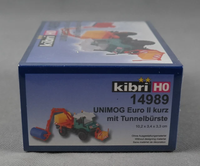 KIBRI 14989 [H0,BAUSATZ] MB Unimog Euro II kurz mit Tunnelbürste ...
