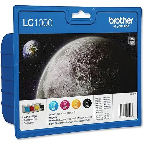 LC1000VALBP - multipack inkjet originale - 4 colori - per brother - lc1000bk/c