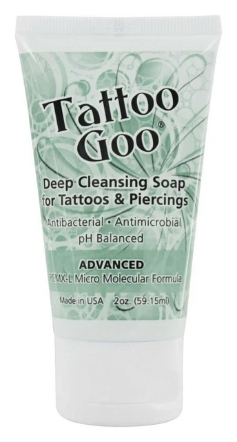 Tattoo Goo Deep Cleansing Soap for Tattoos & Body Piercings 2oz