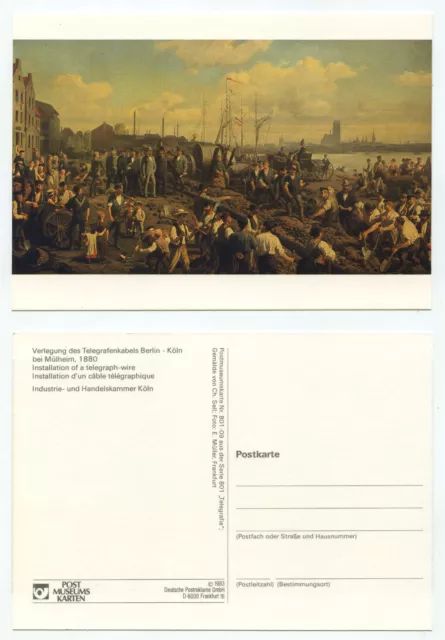 17850 - Ch. Sell: Verlegung des Telegrafenkabels Berlin-Köln -alte Ansichtskarte