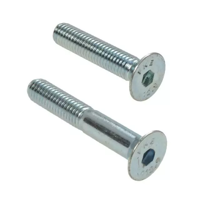 M5 (5mm) x 0.80 pitch Metric Coarse COUNTERSUNK Socket Screw Allen Zinc Plated