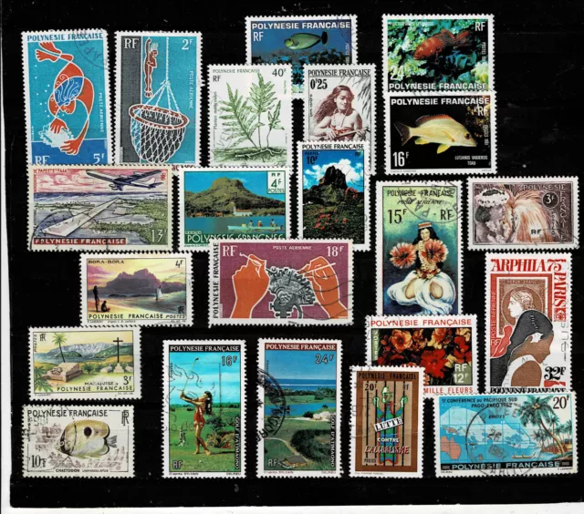 12664- French Polynésie, Polynesia , French Colonies,  collection of stamps