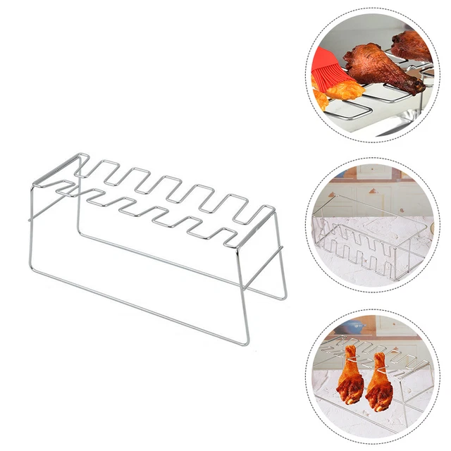 1pc Drumstick Rack Fleisch Grillen Aufhänger Rack Bbq Grill Rack