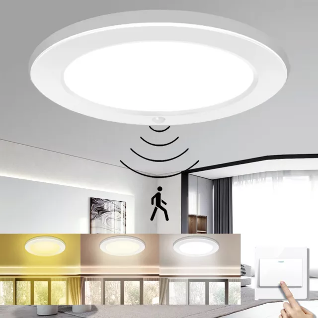LED Deckenleuchte Mit Bewegungsmelder Sensor 30W 20W Deckenlampe Bad Flurlampe