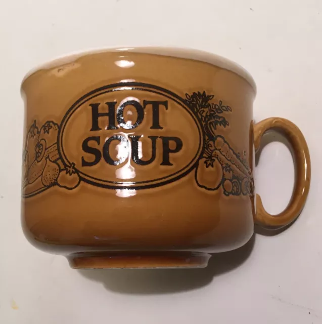 Soup Bowl Vintage 1970 EIT Ltd English Ironstone Tableware Hot Soup Mug Cup