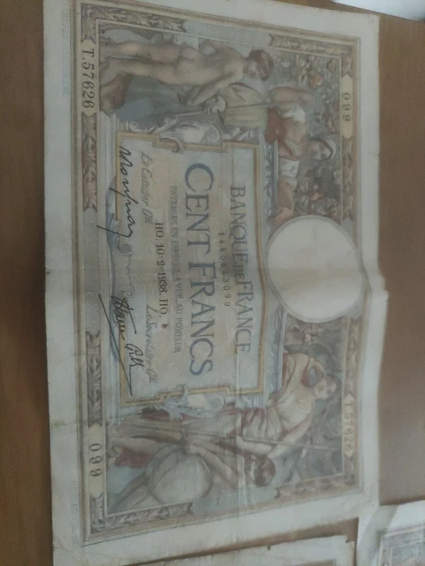 Ancien Billet France  100 Francs   1926
