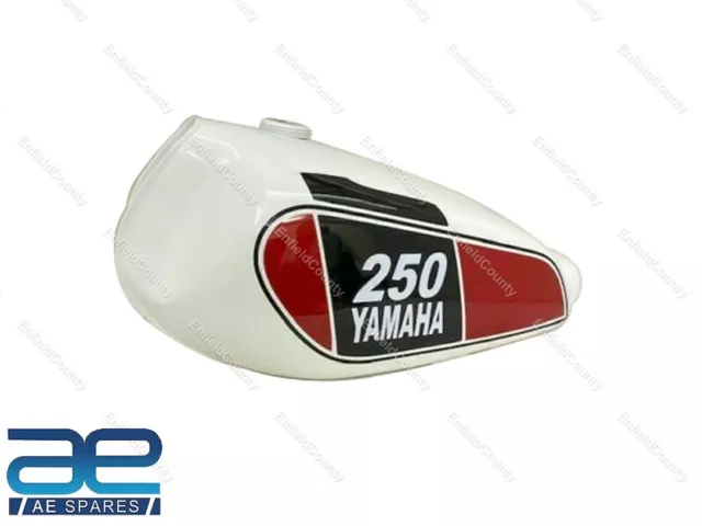 Pour Yamaha XT 250 3Y3 4Y1 Rouge & Blanc Peint Essence Gas Réservoir 1980-1990