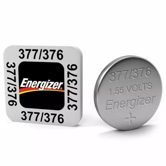 Energizer 377 376 batteries Silver Oxide 1.55V SR66 SR626SW Watch Battery