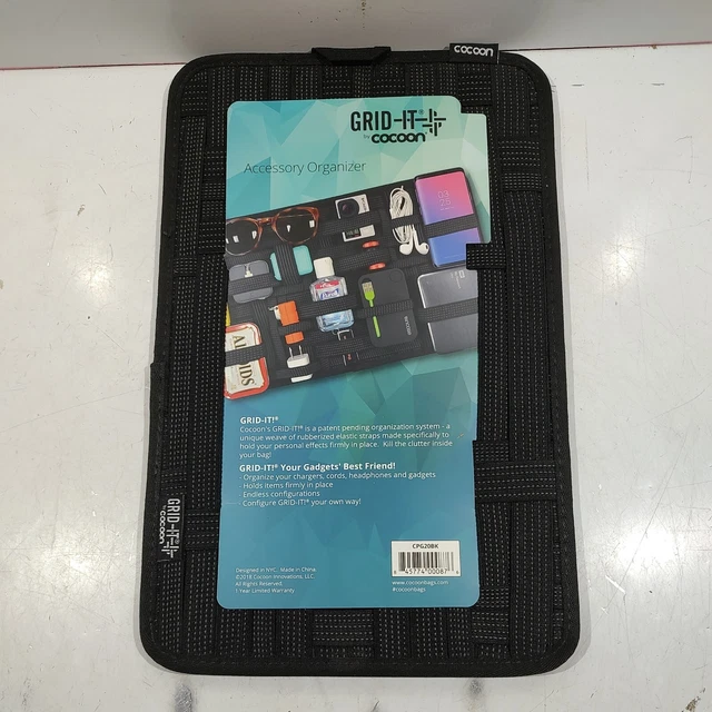 CPG20BK GRID-IT!® By COCOON Accessory Organizer - Large 9.625  x 15.125  (Black)