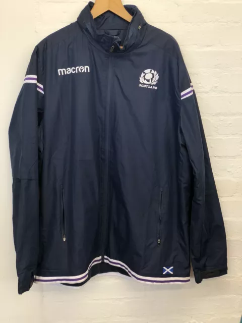 Scotland Rugby Macron Jacket / 2014 Training / Waterproof / Size 4XL 52” VGC