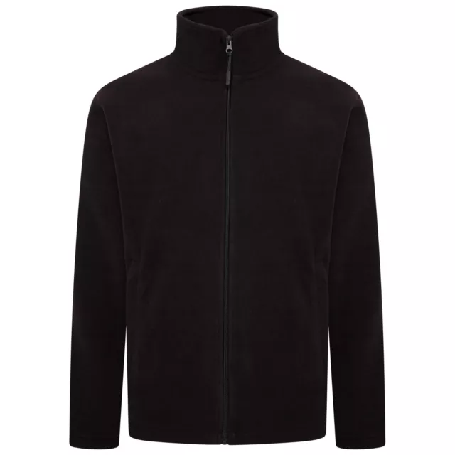 Men's Full Zip Micro-Fleece Jacket, Warm Plain Anti-pill, S-2XL