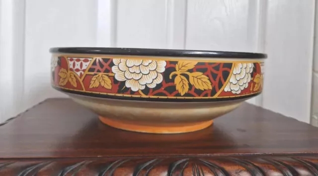 Vintage Burleigh Ware Burgess & Leigh Burslem Pottery Large Display Dish / Bowl