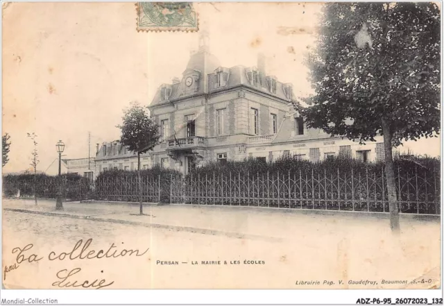 ADZP6-95-0508 - PERSAN - la mairie et les écoles