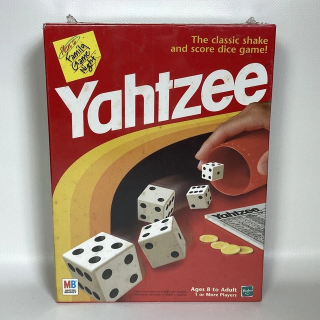 VTG YAHTZEE BOARDGAME Dice Game Hasbro Complete 1998 Made In USA 12.00