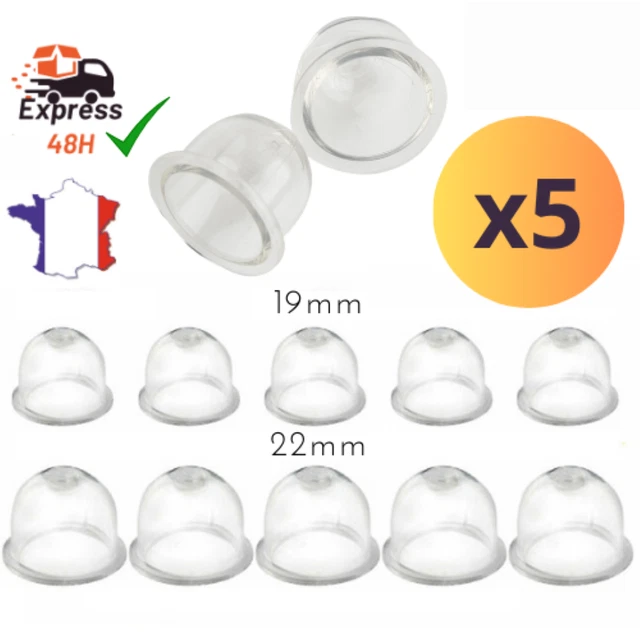 Lot 16 Ampoules D'amorçage Carburateur - 22mm/19mm Pour Tondeuse, Tronçonneuse, Débroussailleuse