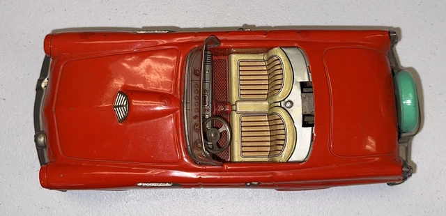 VINTAGE TIN MADE In Japan Friction Car Working Excellent 11” $120.00
