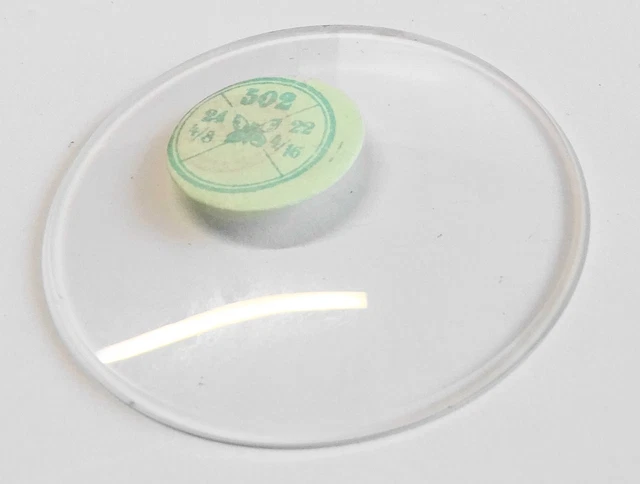 Lot De 3 Verres De Montre Bombés Double Dôme 37 Mm - Verre Minéral, épaisseur Bord 1.1 Mm, Transparent - 5