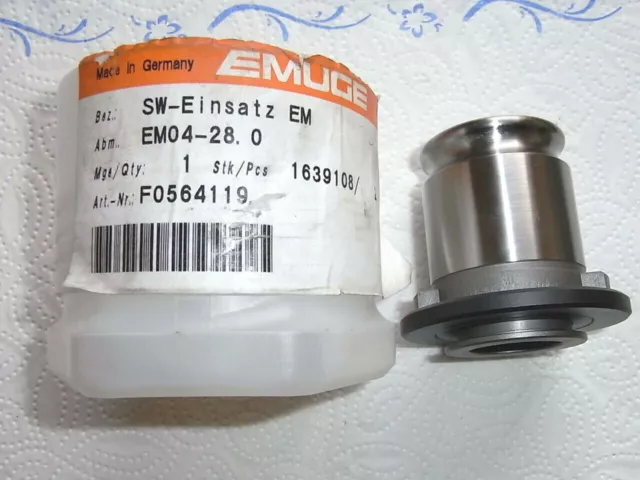NEU EMUGE EM04-28.0 M36 Schnellwechseleinsatz mit Rechnung F0564119