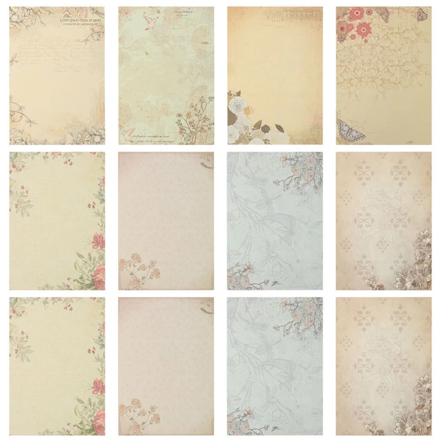 80 Pcs Vintage Briefpapier Student Vintage-Umschläge Vintage-Papier