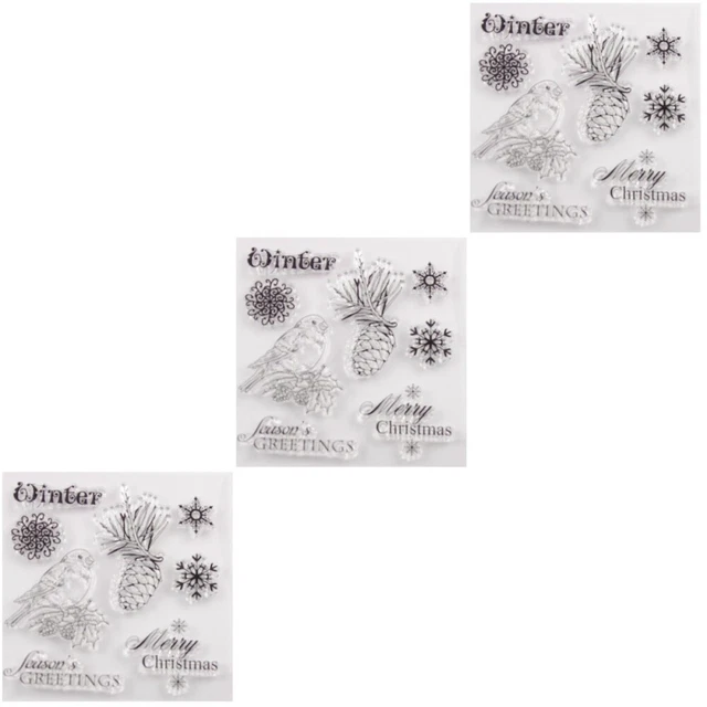 3 stücke klare stempel transparent dichtstempel für diy scrapbooking handwerk ph