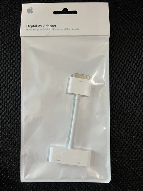 Apple A1388 Digital AV 30 pin to HDMI Adapter for iPad iPhone iPod MC953ZM/A (h5