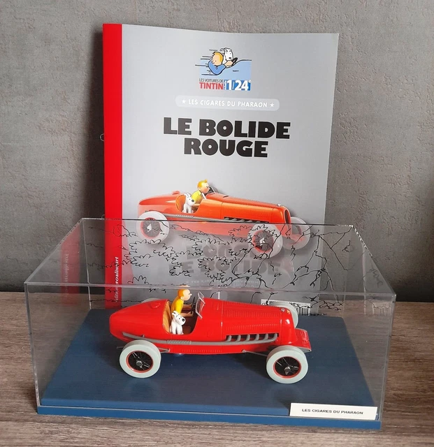 Voiture TINTIN Milou Bolide Rouge Amilcar Cigares du Pharaon Car