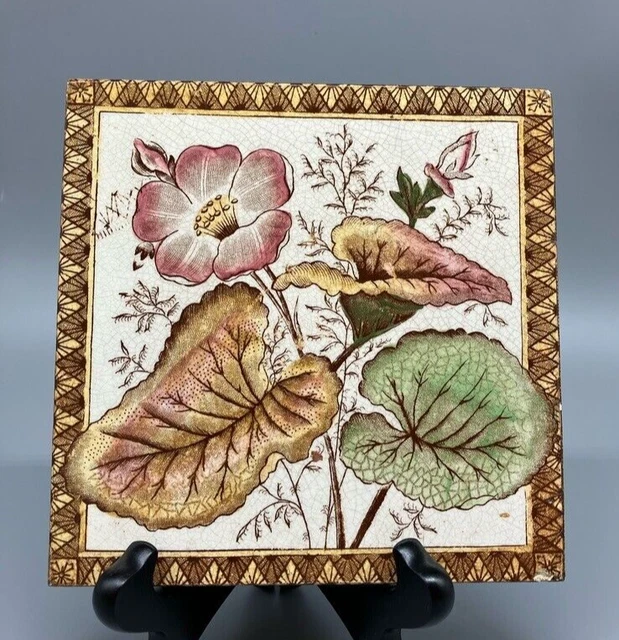 Floral Aesthetic Pattern Multicolored Transfer English Fireplace Tile