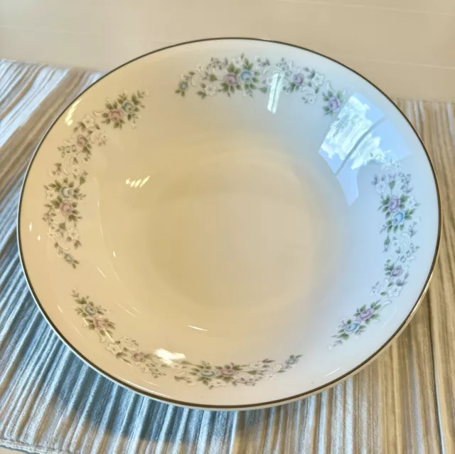 Vintage Carlton (Japan) Fine China Corsage Pattern Serving Bowl 9.25”