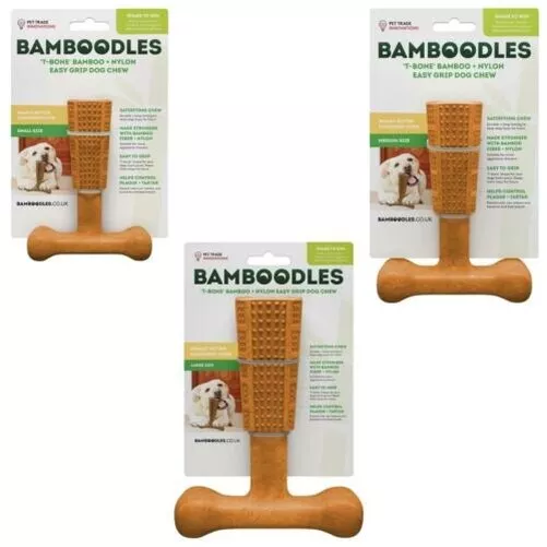 Bamboodles Protège Bambou & Nylon Chew Jouet pour Chiens Facile Grip