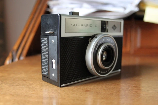 Macchina Fotografica AGFA ISO C RAPID con custodia vintage da collezione
