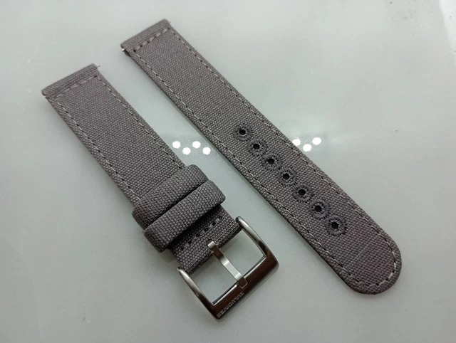 NEW ZULUDIVER 20MM Grey Violet Canvas Quick Release Military Watch Strap XK41 15.99 PicClick UK